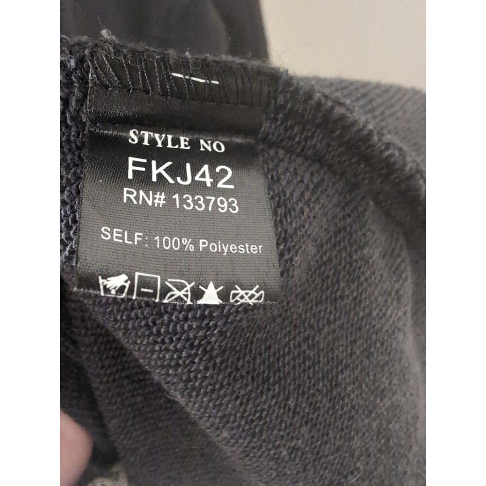 Pol faded oversized slouchy cozy loungewear hooded navy cardigan jacket - Picture 8 of 9